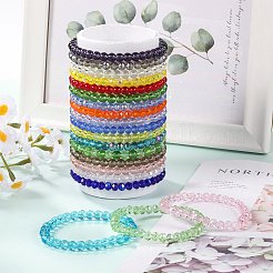 20 Stück Glasperlen-Armbänder&nbsp;BJEW-SW001599-01