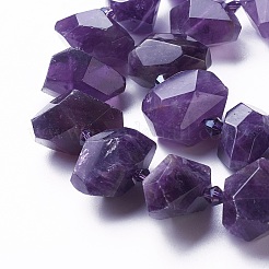 Natürlichen Amethyst Perlen Stränge&nbsp;G-P434-10A