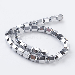 Electroplate non magnetici ematite sintetico fili di perline&nbsp;G-F534-A