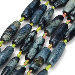 Naturelles feu crépitent agate perles brins&nbsp;GG-CBAB0A6-01