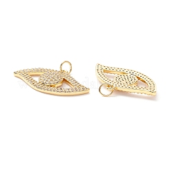 Pendentifs en laiton zircon cubique transparent&nbsp;ZIRC-Z019-12G-NR