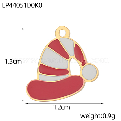 Adornos navideños de acero inoxidable 304 con esmalte rojo.&nbsp;SA-OY003-77G