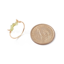 Fingerringe aus natürlichen Edelsteinsplittern&nbsp;RJEW-JR00512