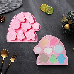 Moules en silicone de qualité alimentaire thème noël bricolage&nbsp;DIY-CJC0009-04