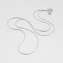Colliers à maillons Boston en argent sterling plaqué rhodium&nbsp;X-STER-M086-17A