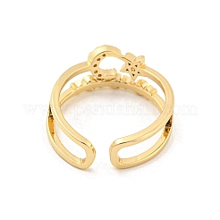 Bagues de manchette ouvertes en laiton&nbsp;RJEW-G309-31G