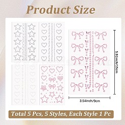 1 Beutel Acryl-Strass-Aufkleber-Papierbögen zum Basteln&nbsp;DIY-CP0013-54