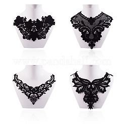 4 pieza de cuello bordado computarizado de poliéster de 4 estilos&nbsp;DIY-TA0015-70