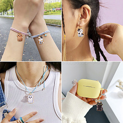 14pcs 7 estilos colgantes de esmalte de aleación de chapado en rack&nbsp;FIND-TA0005-24