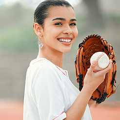 8 par de pendientes colgantes de aleación con temática deportiva de softbol de 8 estilos&nbsp;EJEW-AN0003-21