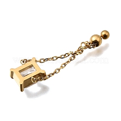 Corde regolabili in acciaio inossidabile 304 con pavé di zirconi cubici&nbsp;RJEW-P189-01E-G