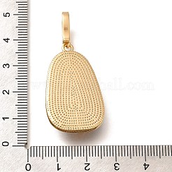 Pendentifs en laiton avec micro pavé de zircone cubique&nbsp;KK-R212-03G-02