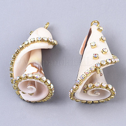 Natürliche Muschelschalenanhänger&nbsp;SSHEL-T014-02