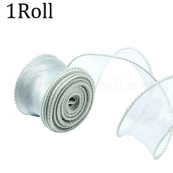 1 rouleau de ruban irisé en fil queue de poisson pour la fabrication de nœuds papillon&nbsp;OCOR-YW0001-14D