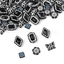 100pcs 5 Arten undurchsichtige Acrylperlen&nbsp;OACR-FS0002-06