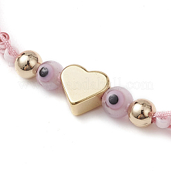 Braccialetti di perline di vetro intrecciate per le donne&nbsp;BJEW-MZ00122-04