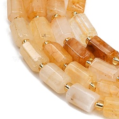 Natürlicher gelber hämatoider Quarz/goldene Heilerquarz-Perlenstränge&nbsp;GG-CBA5B6F-E03-01