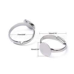 Accessoires composants tamon pour bagues en laiton&nbsp;EC022