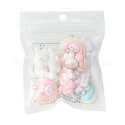 10pcs 5 styles de pendentifs en résine opaque&nbsp;RESI-FS0001-53