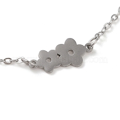 Pulseras de acero inoxidable 304 que no se deslustran&nbsp;BJEW-Q340-04P