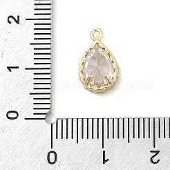 Messing micro pave klar zirkonia charme&nbsp;KK-B130-01G-02