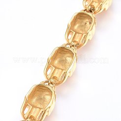 Bracciali a maglie in acciaio inossidabile 304&nbsp;BJEW-L631-15G