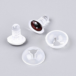 Occhi artigianali di bambola di vetro&nbsp;DOLL-WH0002-44A-03-1