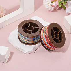 2 Rolle 2 Farben segmentgefärbte runde Polyester-Drehschnüre&nbsp;OCOR-TA0003-65B