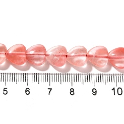 Perle di vetro di quarzo ciliegio fili&nbsp;G-R190-10mm-53A