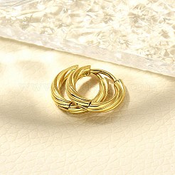 Orecchini a cerchio in acciaio inossidabile 304 per donna&nbsp;EJEW-M068-14G-07