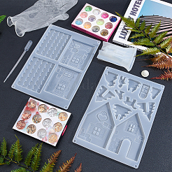 DIY 3D-Haus-Silikonformen-Kits&nbsp;DIY-OC0002-96
