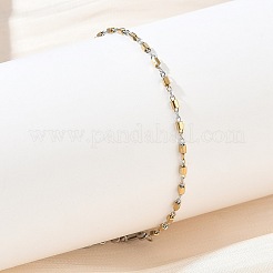 Armbänder mit quaderförmigen Gliederketten aus Edelstahl 304 für Damen&nbsp;BJEW-G790-04GP