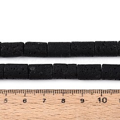 Natürliche Lavasteinperlenstränge&nbsp;G-G175-G15-01A