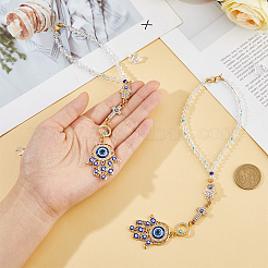 2pcs décorations de pendentif en alliage d'émail&nbsp;HJEW-FH00008