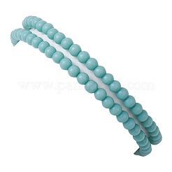 2 ensemble de bracelets extensibles en perles de verre de 2 styles pour femmes&nbsp;BJEW-JB11373-05