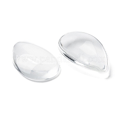 Cabochon in vetro trasparente a goccia&nbsp;GGLA-R024-30x20