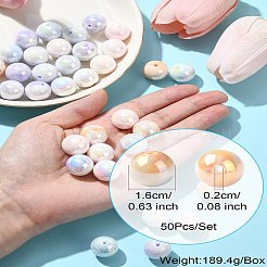 50 Stück undurchsichtige Acrylperlen&nbsp;OACR-CJ0002-10