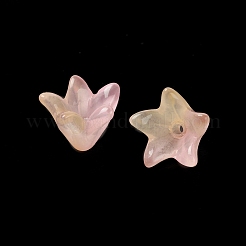 Spruzzare perle di vetro trasparente dipinte&nbsp;X-GLAA-D006-14