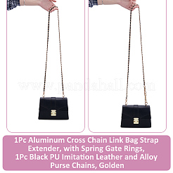 1 prolunga per tracolla per borsa a maglie incrociate in alluminio&nbsp;FIND-UN0007-47