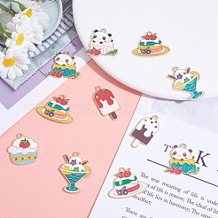 20pcs 10 pendentifs en émail en alliage de style&nbsp;ENAM-SZ0003-28