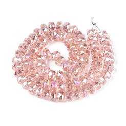 Chapelets de perles en verre électroplaqué&nbsp;X-EGLA-T021-20J