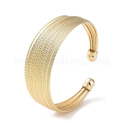 Bracelets de manchette ouverts en laiton&nbsp;BJEW-A144-01C