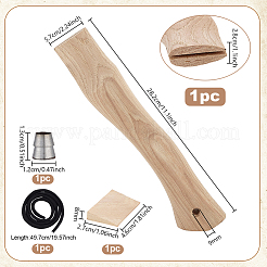1 Satz Ersatz-Axtstiel aus Holz&nbsp;AJEW-PH0009-06