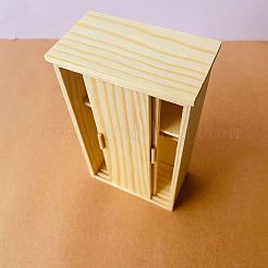 Réplique d'une mini armoire coulissante à échelle en bois&nbsp;PW-WG7B559-01