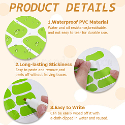 Papel de etiqueta en blanco autoadhesivo de PVC&nbsp;DIY-WH20081-064C