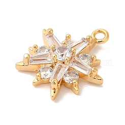 Pendentifs en laiton zircon cubique transparent&nbsp;KK-M294-07G-02
