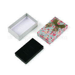 Blumenmuster Pappe Schmuckverpackung Box&nbsp;CBOX-L007-003B