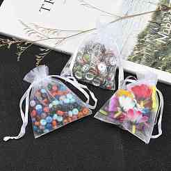 Organza-Geschenktüten mit Kordelzug&nbsp;X-OP059-1