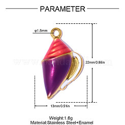 Anhänger aus Edelstahl 304&nbsp;STAS-OY015-19G