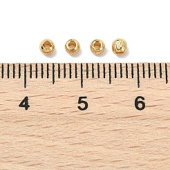 Messing strukturierte runde Perlen&nbsp;XGRPCU075-296G